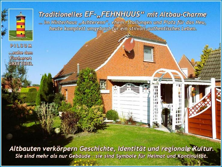 Ostfriesische NORDSEE-Küste von privat: Saniertes, modernisiertes u. gepflegtes EFH „FEHNHAUS“ + Garage u. NeGeb. auf großem Grdst.
