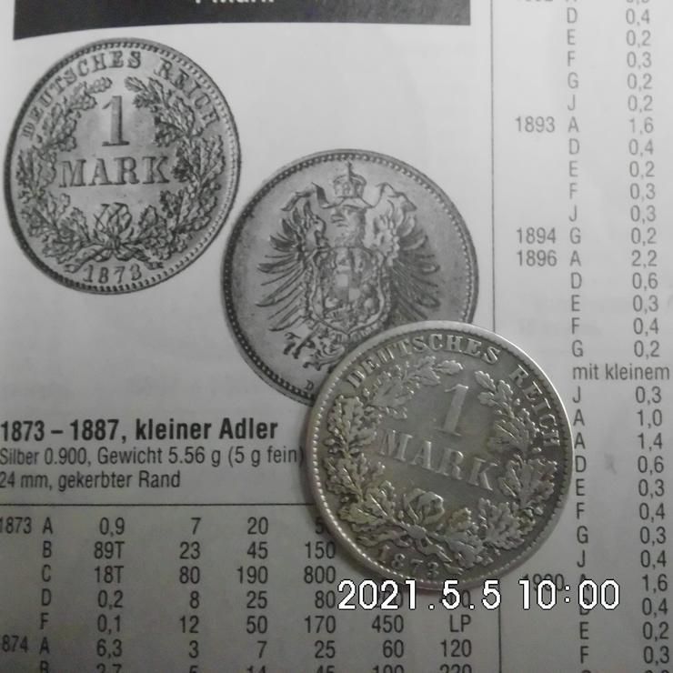 1 Reichsmark 1873 C kleiner Adler - Deutsche Mark - Bild 1