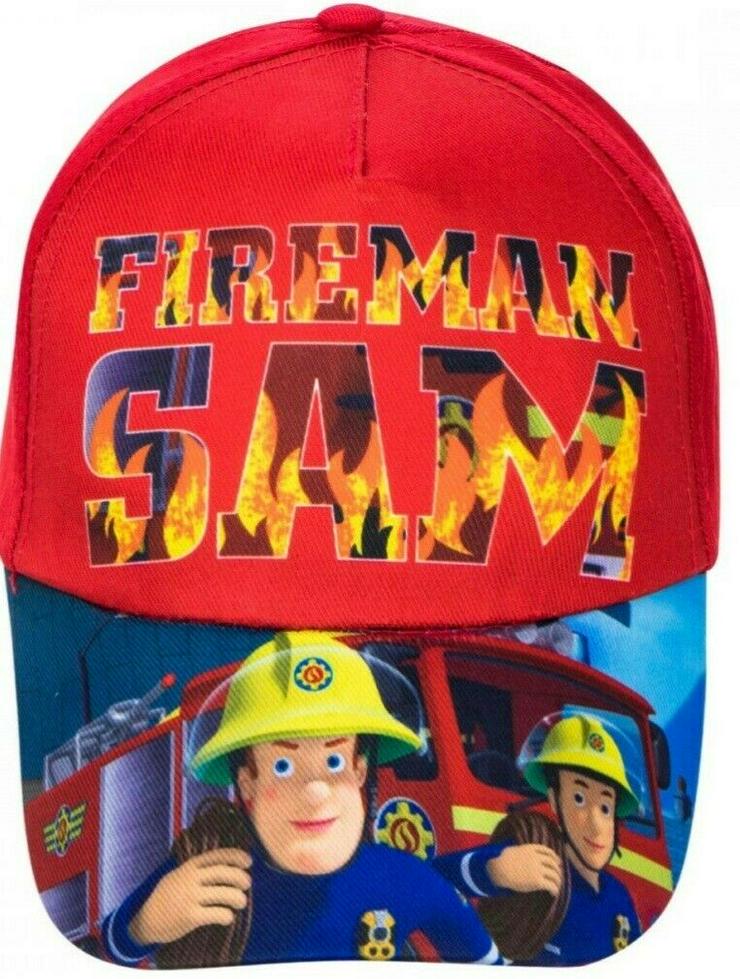 Bild 1: Feuerwehrmann Sam Schildmütze CAP Kappe Mütze Fireman Größe var.