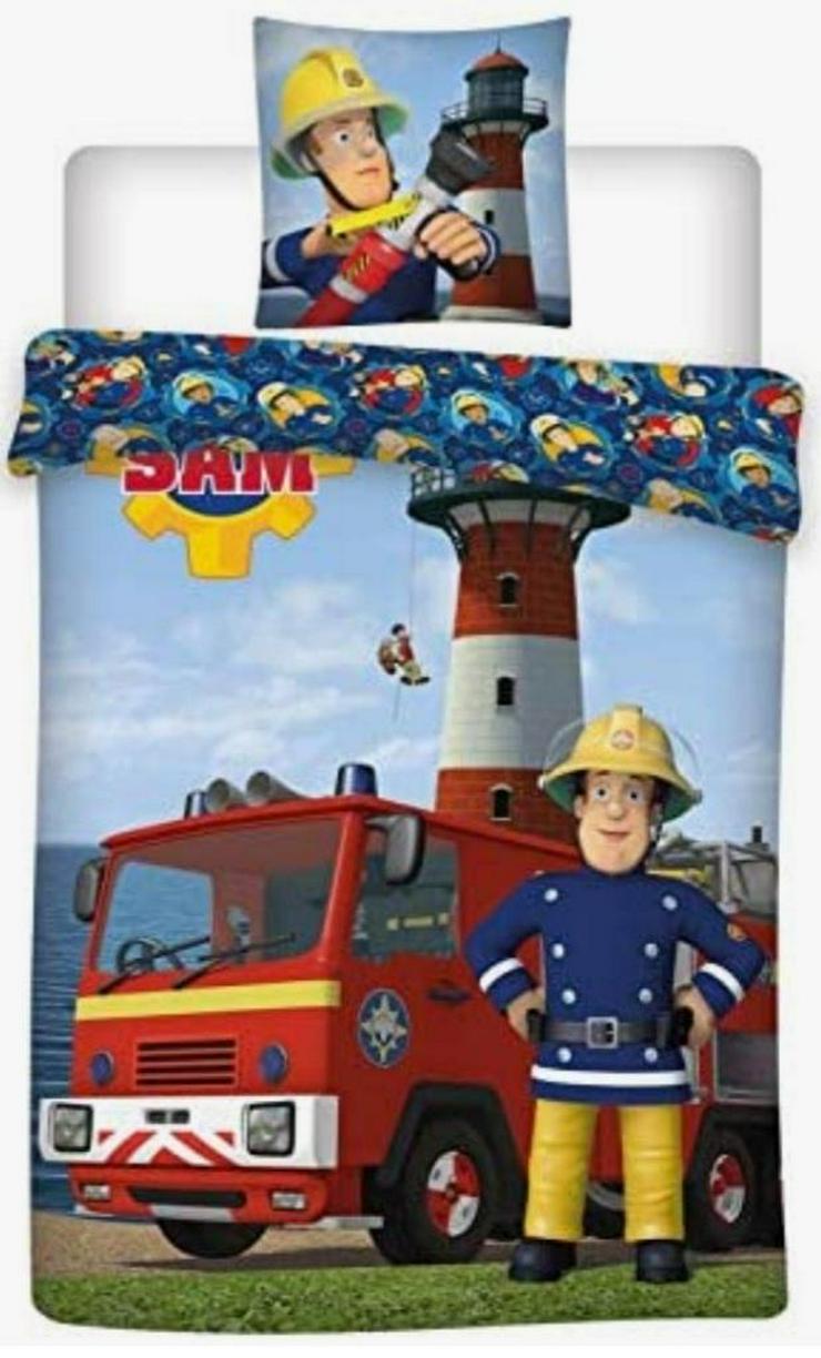 Feuerwehrmann Sam Kinderbettwäsche Babybettwäsche Bettwäsche - Bettwäsche, Kissen & Decken - Bild 1
