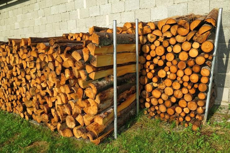 Bild 5: Brennholz Fichte 1m Länge gespalten, Kaminholz abholbereit