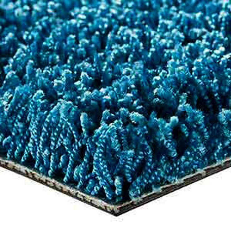 Hochwertige blaue Hochflorige Teppichfliesen von Interface - Teppiche - Bild 4