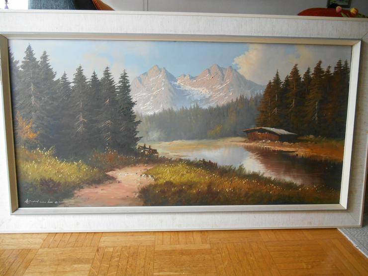Bild: "Berchtesgadener Land", Öl auf Leinwand.   - Gemälde & Zeichnungen - Bild 1