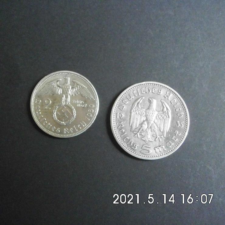 3. Reich Hindenburg 5+2 Mark Silber - Deutsche Mark - Bild 1