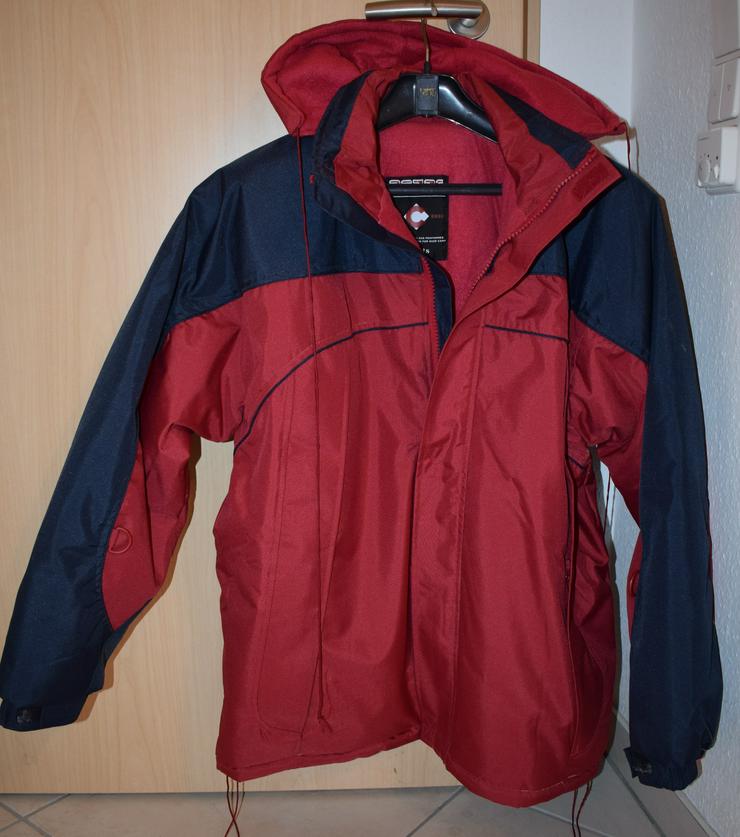 rot / dunkel blaue Winter Herren Jacke  in Größe XL ( selten getragen ) - Größen 56-58 / XL - Bild 3