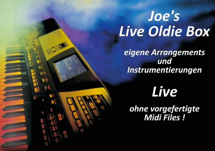 Alleinunterhaltung  LIVE !  Joe's  Oldie Box     60er - 80er Jahre + + +