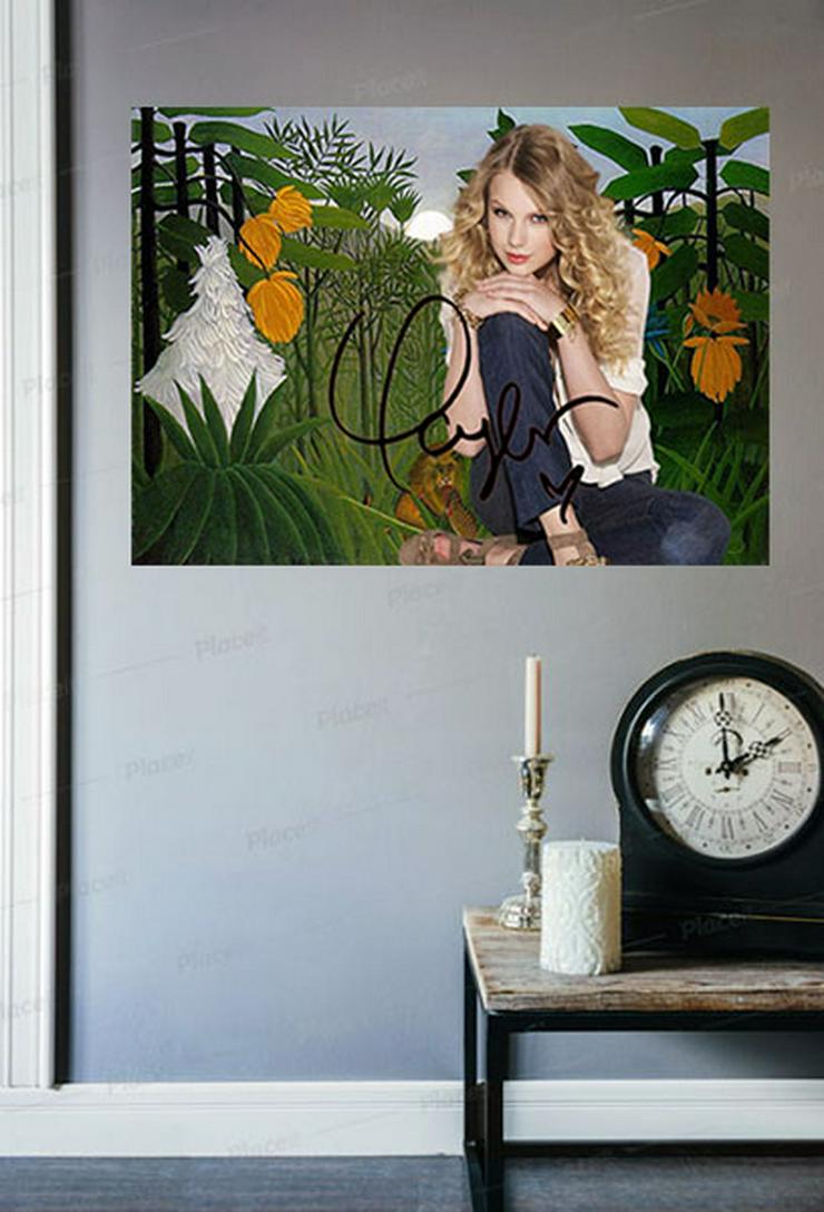 Bild 2:  Taylor Swift von Henri Rousseau. Blickfang! Starsouvenir. Geschenkidee. Superdeko. 45x30 cm. Wandbild. Unikat!