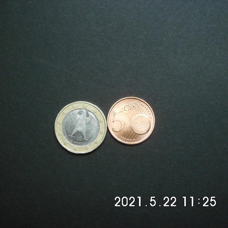 Suche 1 Euro 2003 F und 5 Cent 2006 G - Euros - Bild 1