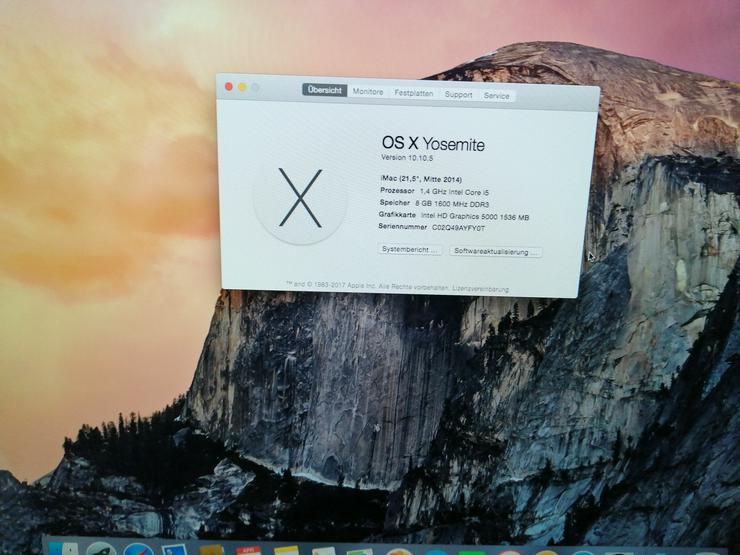 Bild 11: Apple i Mac  All in One - MF883D/A Model No : A 1418