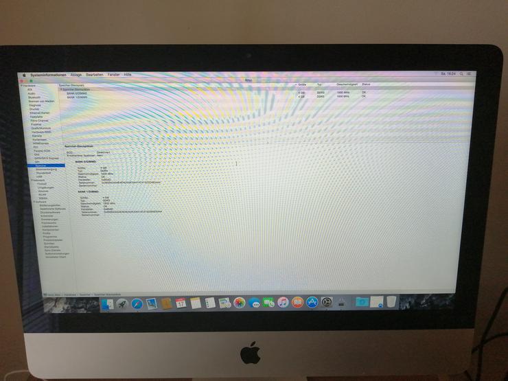 Bild 6: Apple i Mac  All in One - MF883D/A Model No : A 1418