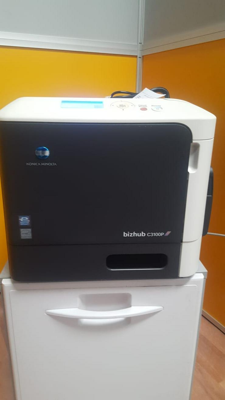 Bild 5: Drucker Konica Minolta Bizhub C3100P Farblaserdrucker mit Netzwerk/Duplex/USB Toner ist VOLL