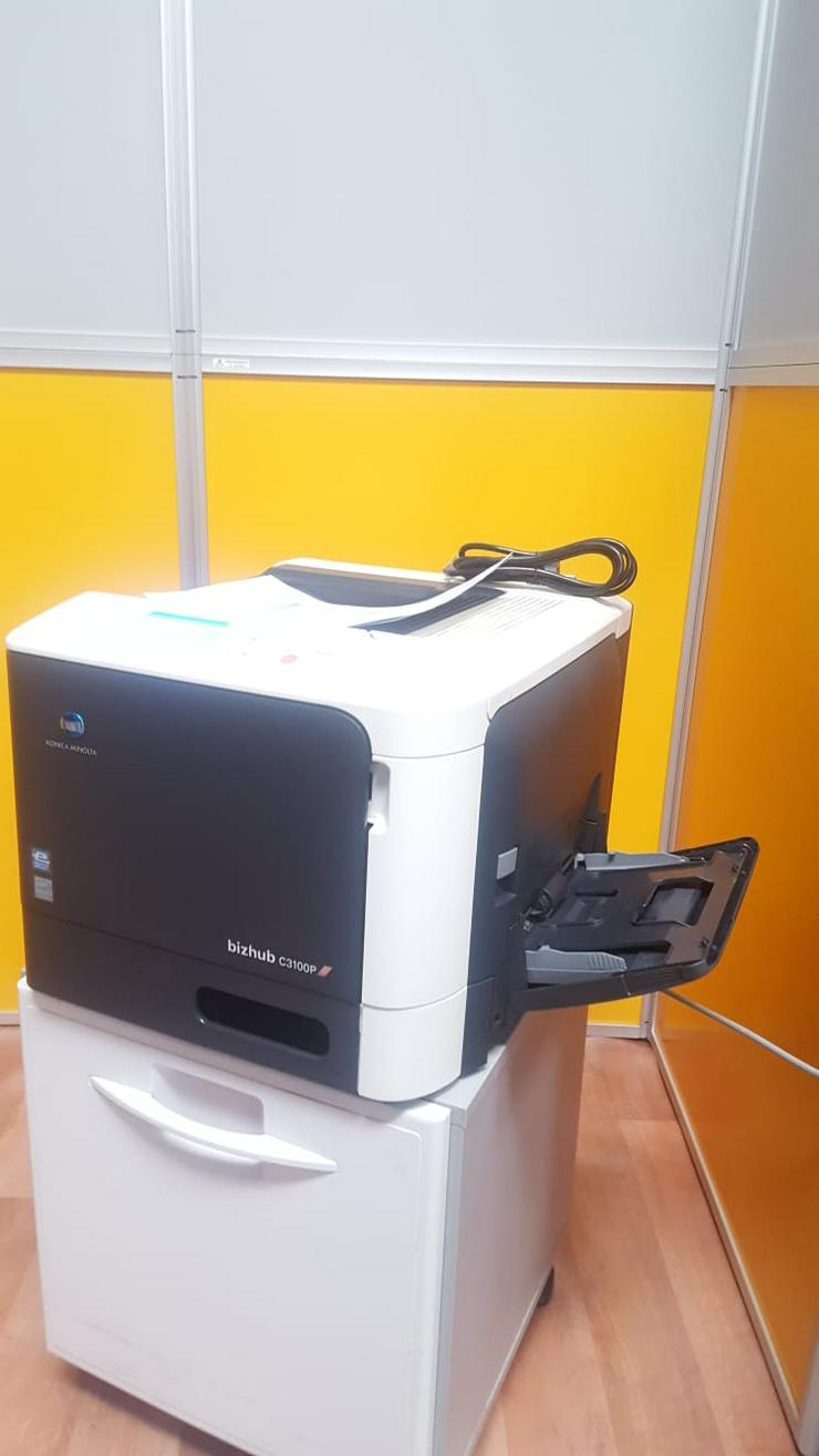 Bild 8: Drucker Konica Minolta Bizhub C3100P Farblaserdrucker mit Netzwerk/Duplex/USB Toner ist VOLL