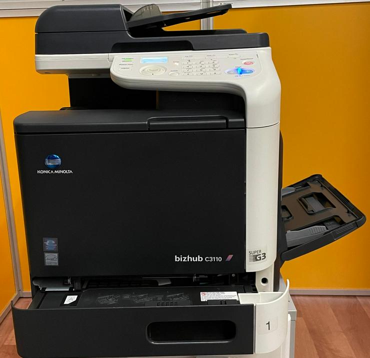 Bild 3: Drucker MFP Konica Minolta bizhub C3110 Multifunktionsdrucker Farbdrucker TOP, TONER VOLL