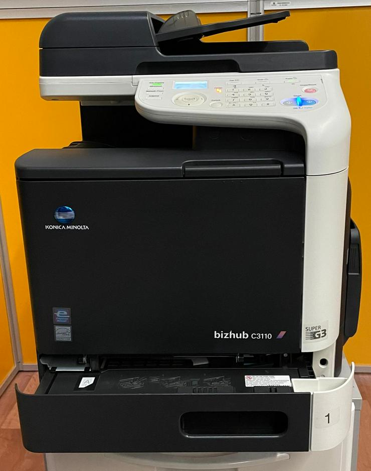 Bild 2: Drucker MFP Konica Minolta bizhub C3110 Multifunktionsdrucker Farbdrucker TOP, TONER VOLL