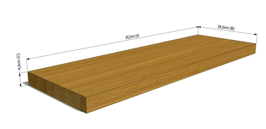 HOLZTREPPENSTUFEN EICHENHOLZ TREPPEN HOLZSTUFEN MASSIVHOLZ LACKIERT 85x28x4cm - Weitere - Bild 4