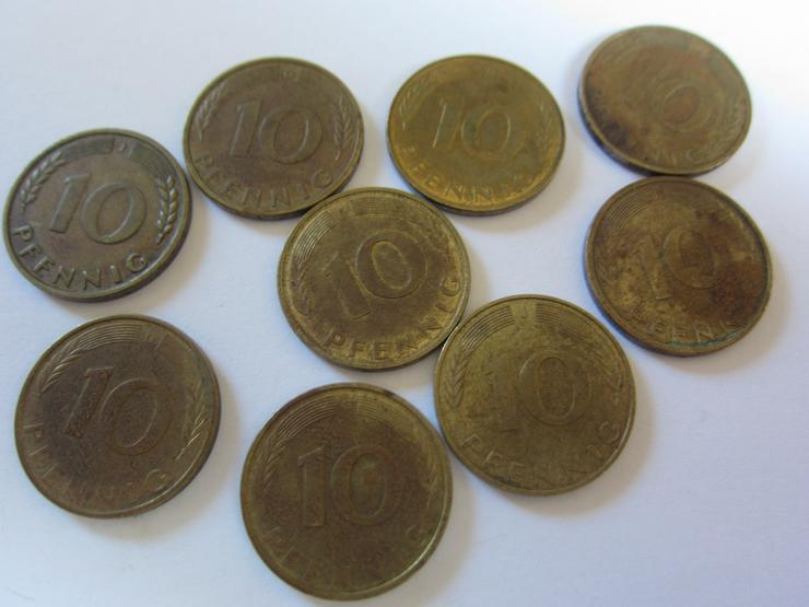 10 Pfennig Münze 1950 Prägung J + weitere 10 Pfennig Stk s. Bilder - Deutsche Mark - Bild 3