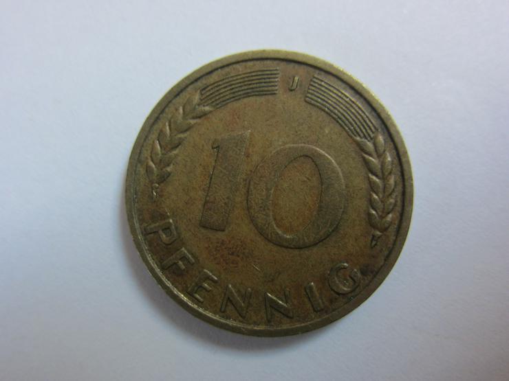 10 Pfennig Münze 1950 Prägung J + weitere 10 Pfennig Stk s. Bilder