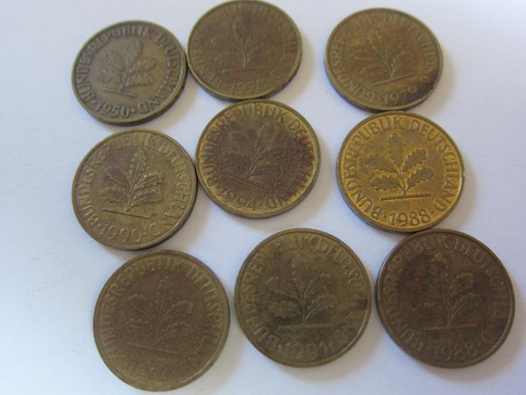 Bild 4: 10 Pfennig Münze 1950 Prägung J + weitere 10 Pfennig Stk s. Bilder