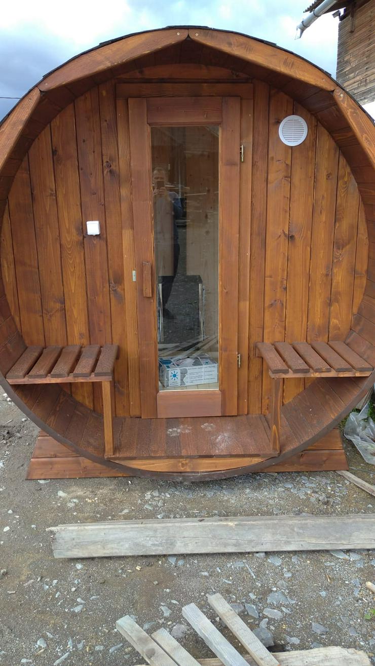 Fass Sauna für 4 Personen ohne Herd - Garnituren - Bild 4