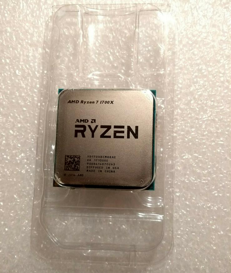 Neu: AMD RYZEN™ 7 1700X - 8 Kerne, 16 Threads, max. Taktrate 3,8 GHz, Tray - CPUs, RAM & Zubehör - Bild 1