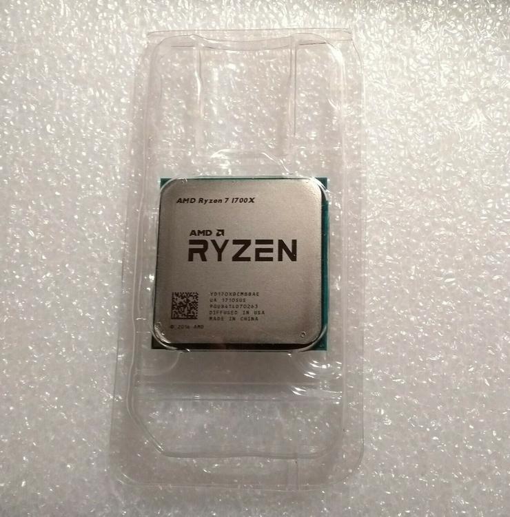 Bild 3: Neu: AMD RYZEN™ 7 1700X - 8 Kerne, 16 Threads, max. Taktrate 3,8 GHz, Tray