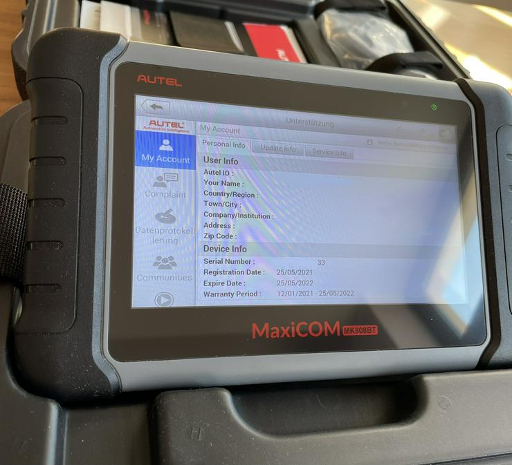 Bild 8: *NEU* Autel MK808BT MaxiCOM Diagnose KFZ Diagnosegerät OBD2 DS808 MP808 Tester