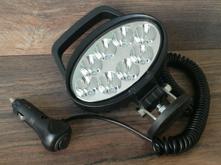 Bild 5: CREE LED Arbeitsscheinwerfer , 24 WATT m. Magnet und Kabel