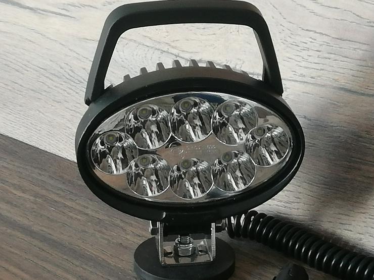 Bild 9: CREE LED Arbeitsscheinwerfer , 24 WATT m. Magnet und Kabel