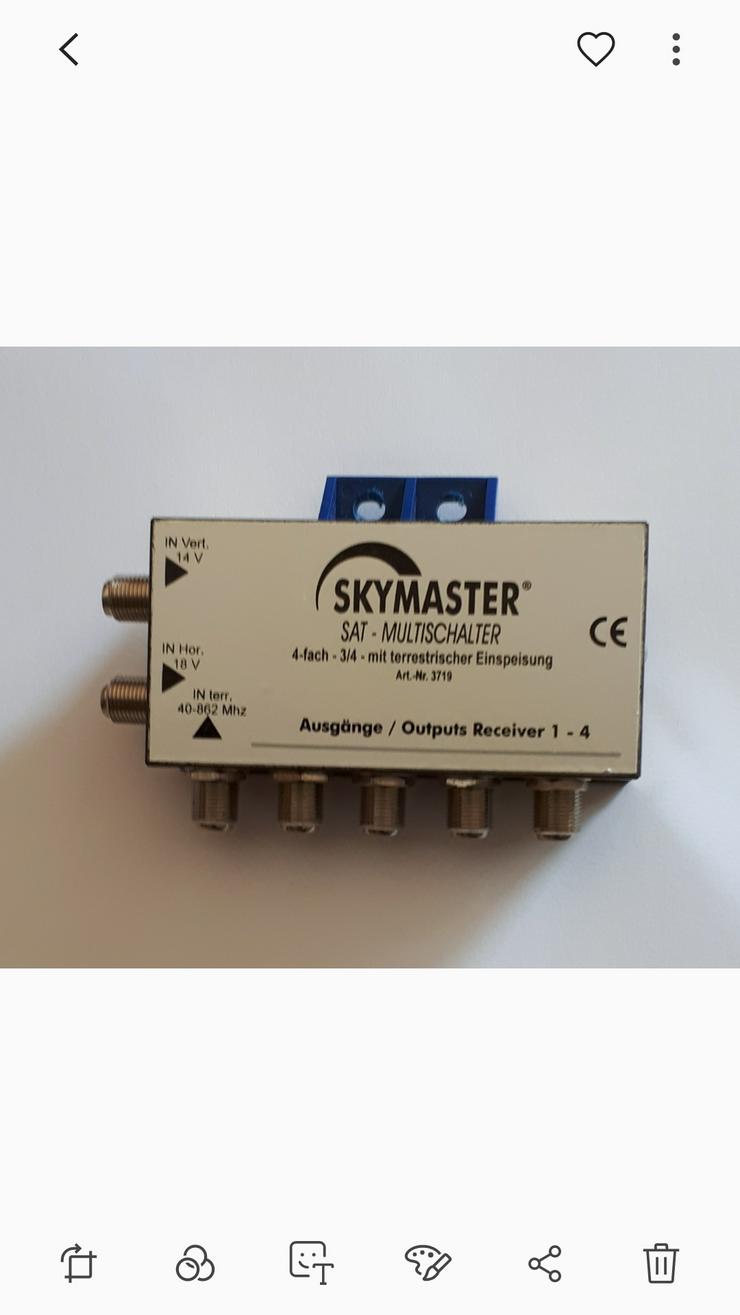 Bild 4: Skymaster SAT - Multischalter 4-fach 