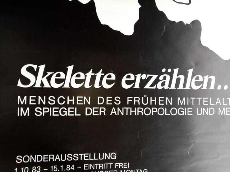 Bild 3: Ausstellungs Plakat 1983 Münster Medizin  Skulls