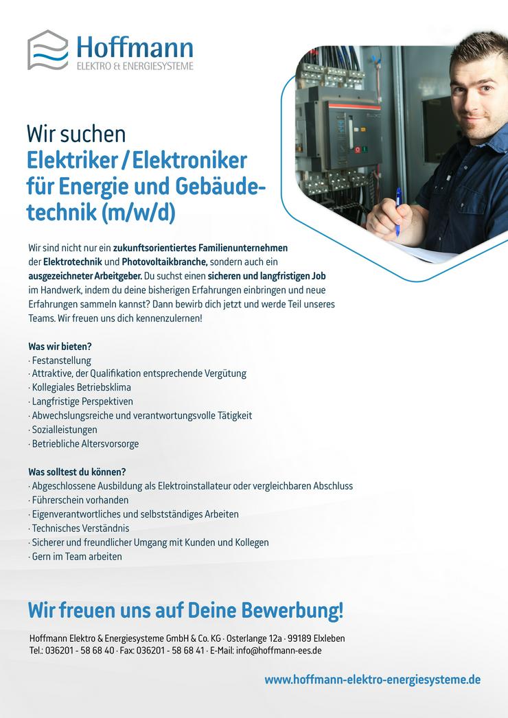 Elektriker / Elektroniker für Energie und Gebäudetechnik (m/w/d) - Elektronik & Elektrotechnik - Bild 2