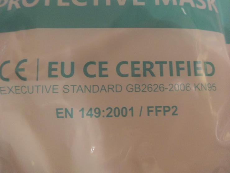 Zertifizierte original Atemmasken FFP2 weiß od. schwarz, auch als Arbeitsschutzmaske - Hygiene & Desinfektion - Bild 3