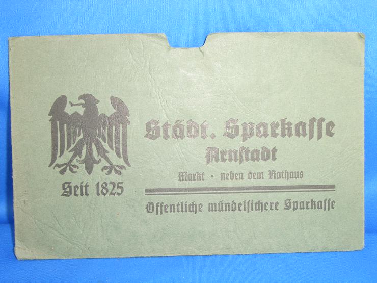 Bild 7: Reichsmark Quittung mit Aufbewahrungstasche  seit 1825 / Vintage- Werbung / Geld / Dokumente  