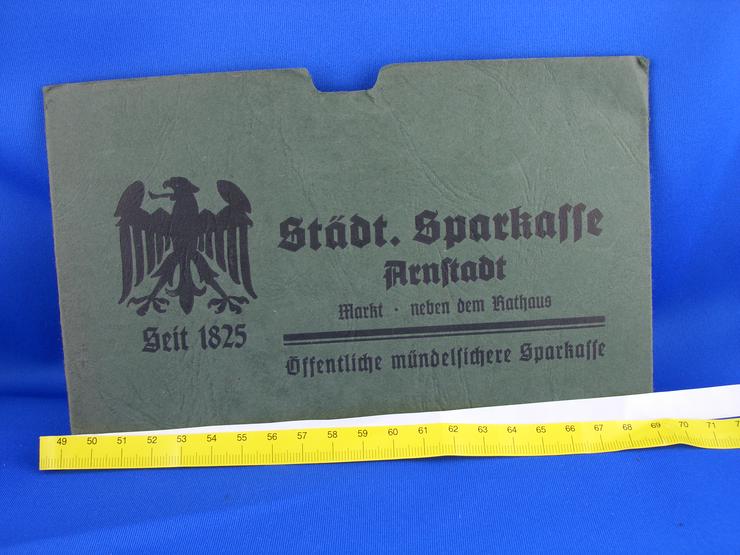 Bild 6: Reichsmark Quittung mit Aufbewahrungstasche  seit 1825 / Vintage- Werbung / Geld / Dokumente  