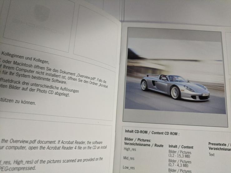 Carrera GT  Presse-Info  Dr Ing F.Porsche  Orginal - Poster, Drucke & Fotos - Bild 3