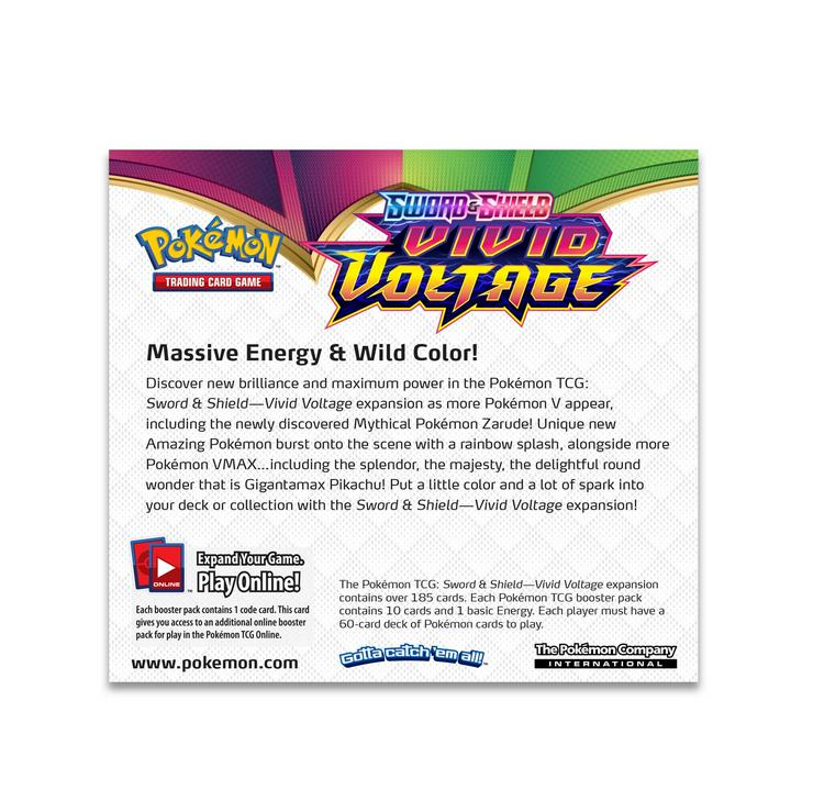 Pokémon TCG: Sword & Shield-Vivid Voltage Booster Display Box (36 Packs) - Spielwaren - Bild 2