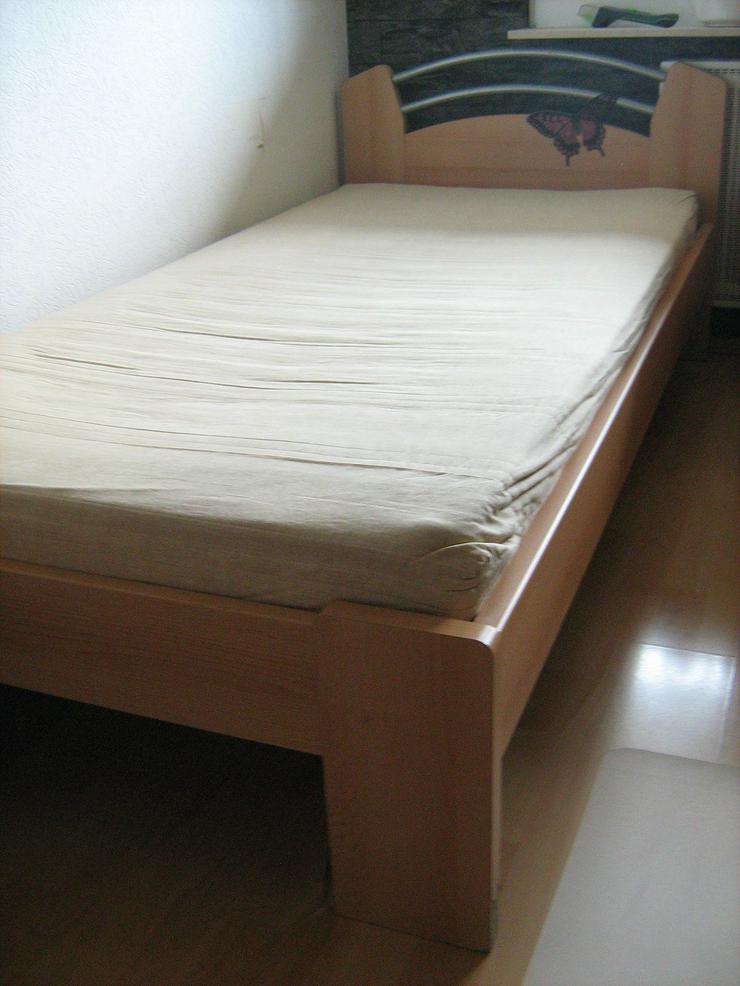 Bett 1 x 2m, komplett m. Rost und Matratze - Sonstiges - Bild 2