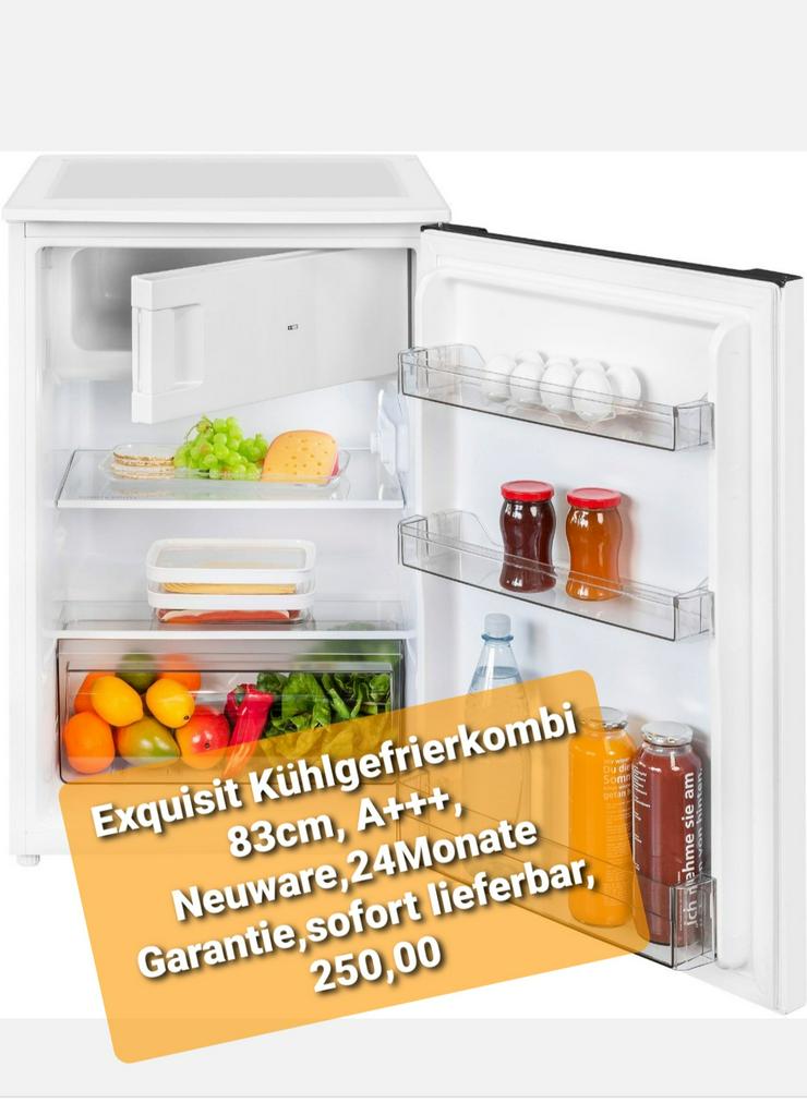 Exquisit Kühlgefrierkombi 83cm, A+++ - Kühlschränke - Bild 1