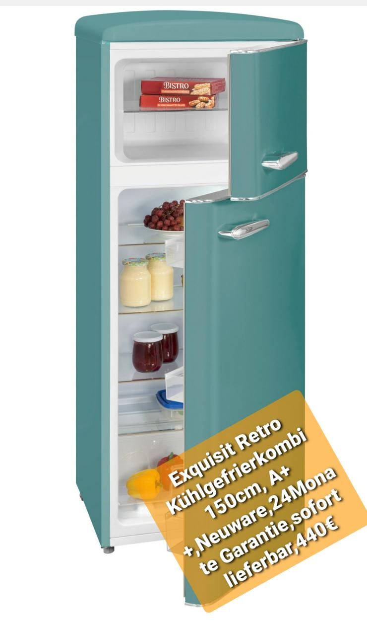 Exquisit Retro Kühlgefrierkombi 150cm, A++ - Kühlschränke - Bild 1