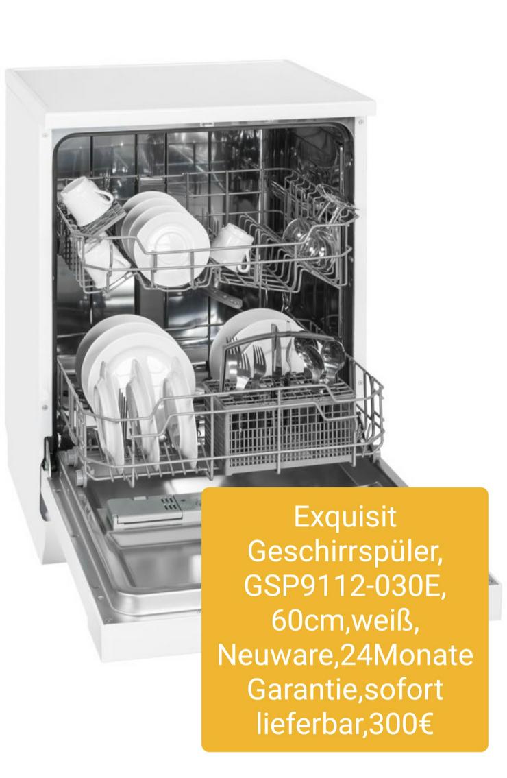Exquisit Geschirrspüler, GSP9112-030E, 60cm - Geschirrspüler - Bild 1
