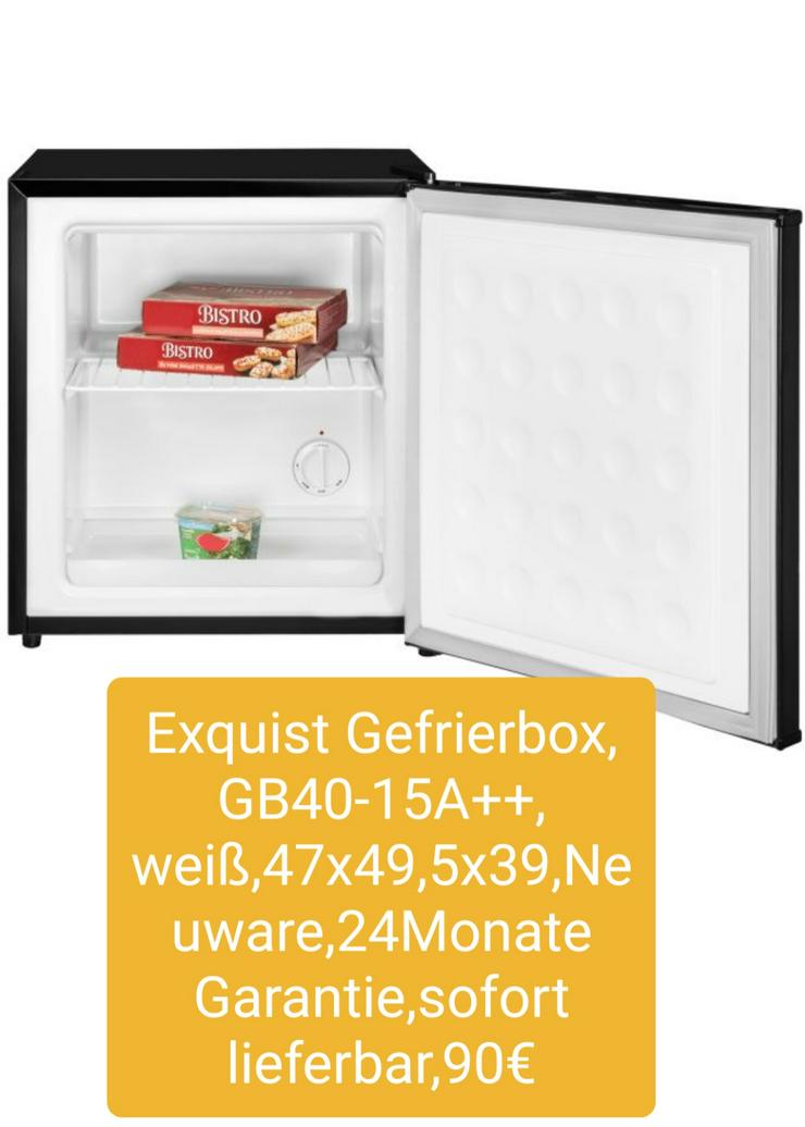 Exquisit Gefrierbox, GB40-15A++, 47x49, 5x39