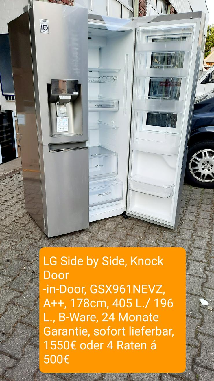 LG Side by Side, Knock Door-in-Door, 178cm, 405L/196L
