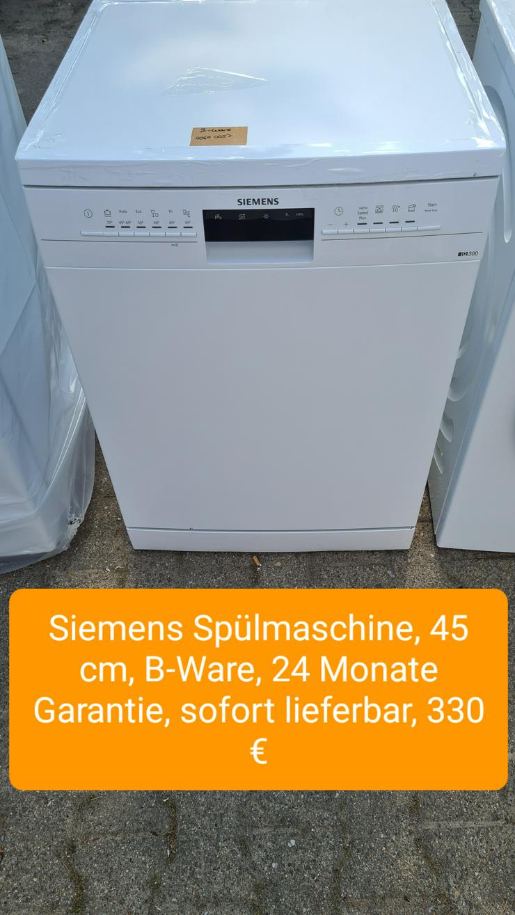 Siemens Spülmaschine, 45cm - Geschirrspüler - Bild 1