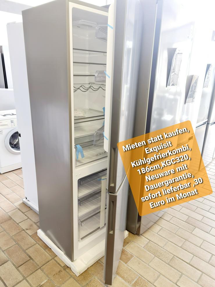 Mieten Statt Kaufen, Exquisit Kühlgefrierkombi, 186cm - Kühlschränke - Bild 1