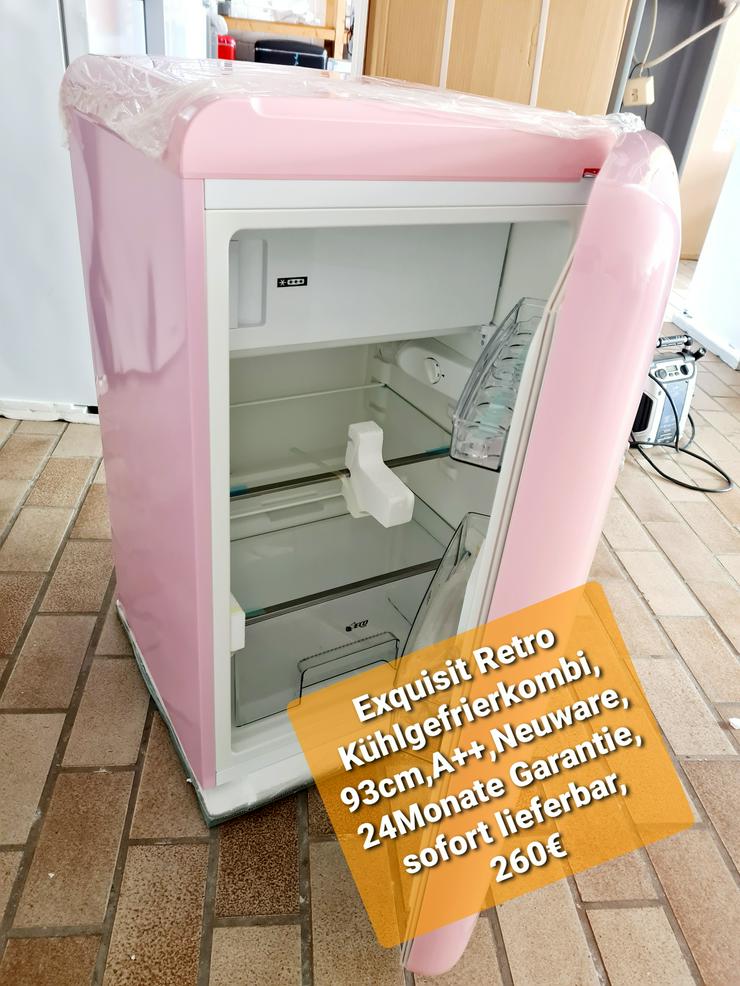 Exquisit Retro Kühlgefrierkombi  93cm, A++ - Kühlschränke - Bild 1
