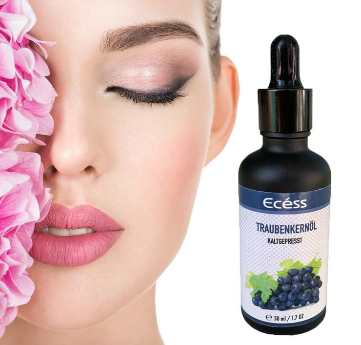 Ecéss - Kaltgepresstes Traubenkernöl – 100% Rein 50ml - Für Gesicht - Körper  - Cremes, Pflege & Reinigung - Bild 5