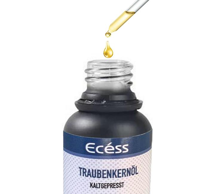 Ecéss - Kaltgepresstes Traubenkernöl – 100% Rein 50ml - Für Gesicht - Körper  - Cremes, Pflege & Reinigung - Bild 4