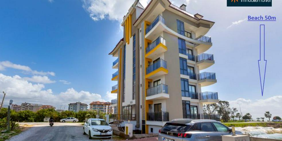 Neubau Strand Wohnung Alanya Kestel Möbliert Zu Verkaufen OP750 ID