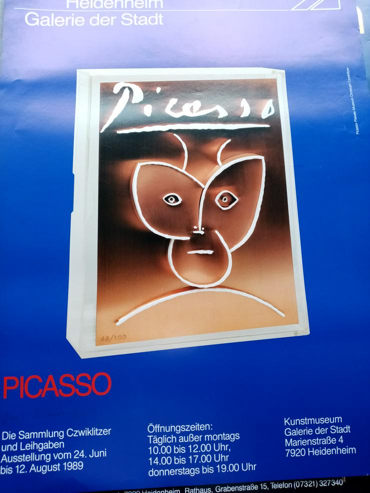 1989 Plakat Picasso Heidenheim Design Schweiger