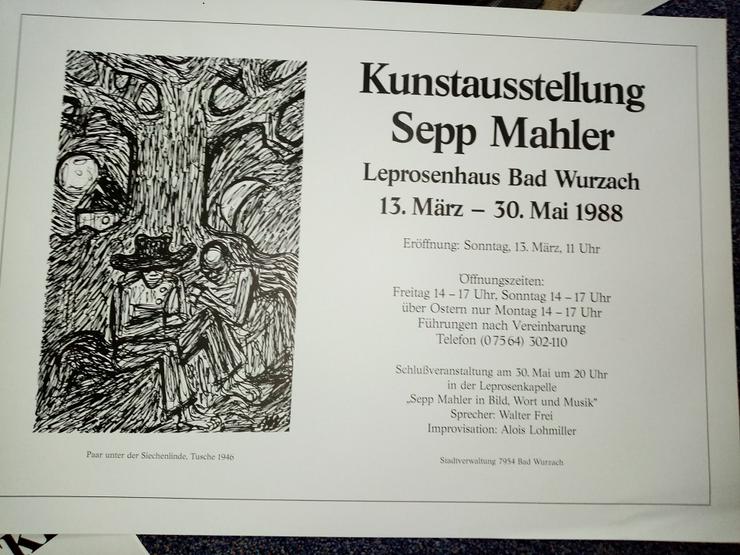Sepp Mahler Ausstellung 1988  Tuschebild  1946